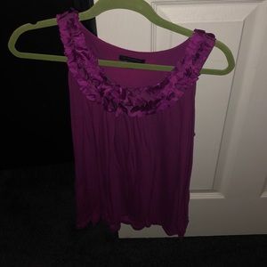 Banana Republic Flowered Neck Tank